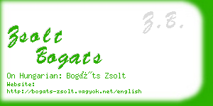 zsolt bogats business card